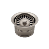 Stainless Steel Disposal Flange Extended Trim - Brushed Nickel